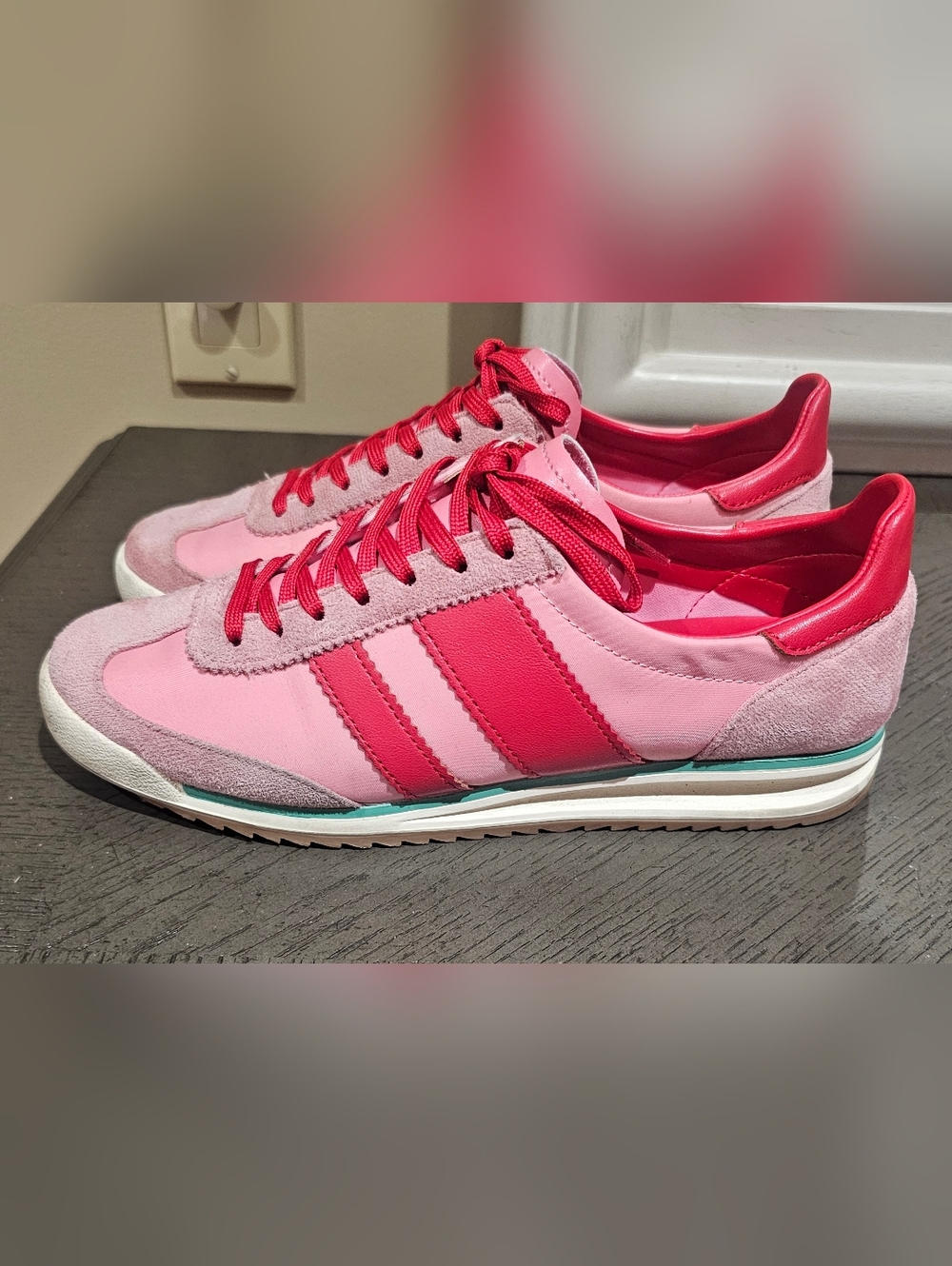 Steve Madden Red and Pink Sneakers Women Size 7